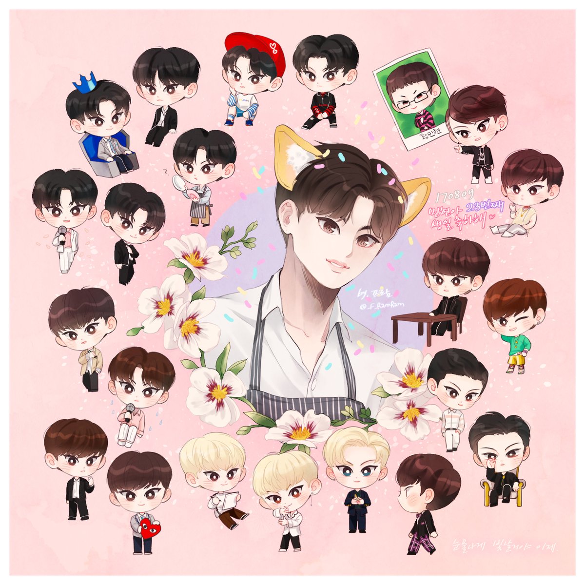 _F_RamRam's tweet photo. 매년민현이생일때마다
#나의여름황민현생일축하해
그렸던축전들벌써네번째
#Happy26thMinhyunDay
축하하는생일항상행복했어 https://t.co/MVQStEIOvb