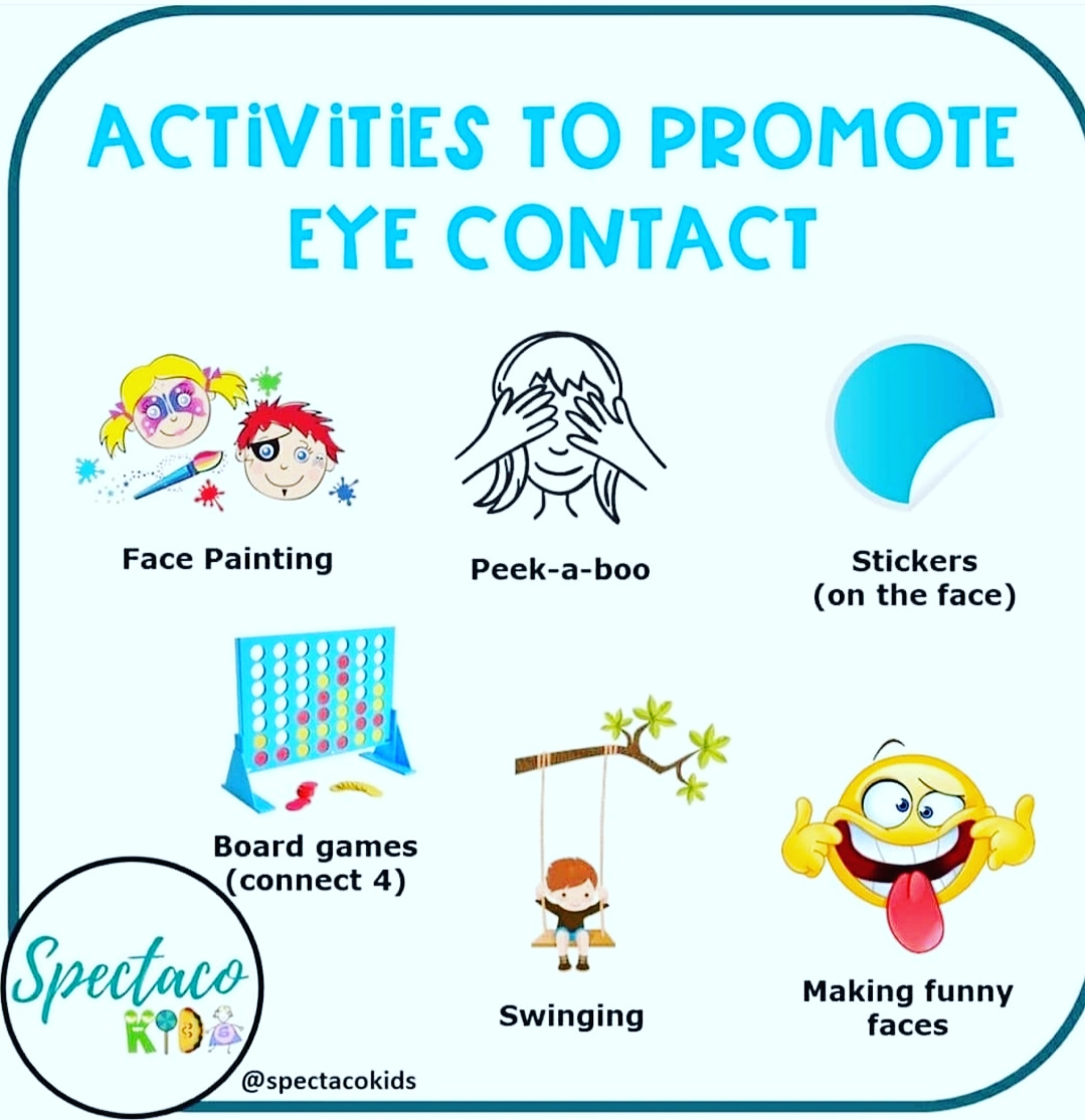 special_pride's tweet photo. Wondering what activities can help promote eye contact?

Follow us @special_pride 🌈 for more 

❤💙💚💛💜

 #socialdevelopment #autism #asdparent #autismsupport #autismawareness https://t.co/JuD55t0M2t