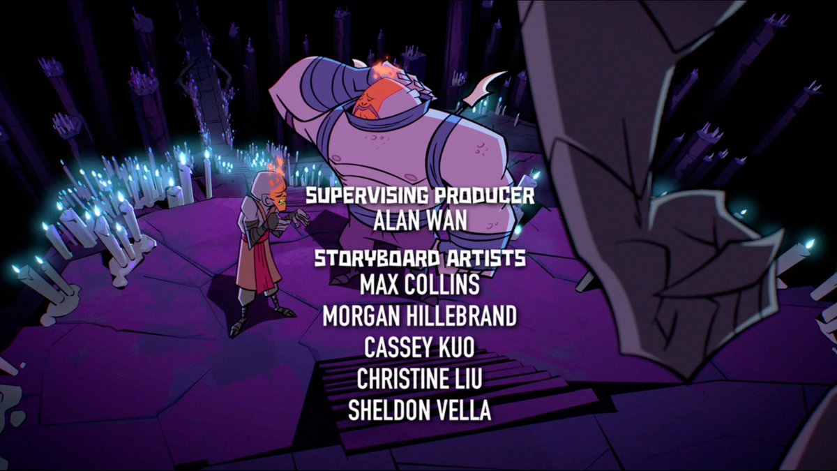 Don't mind me, just admirin' Shredder and all these champions who worked on the episode  #RottmntFinale  #RiseoftheTMNT  #SupportRottmnt  @Nickelodeon  @NickAnimation