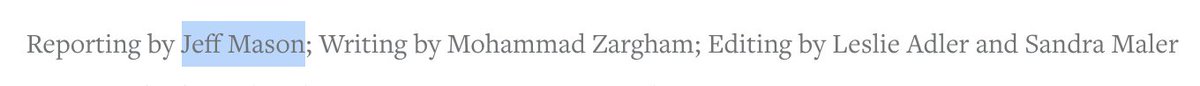 For those of you following the WH press corps power rankings, the  @Reuters story is probably the most irresponsible (you can guess who "reported" it before you get to the end)