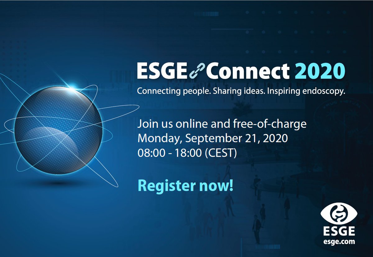 Registrations are now open for ESGE Connect 2020!

Register now free of charge and join us for an inspiring day on endoscopy!

esgeconnect2020.vfairs.com/en/?utm_source…