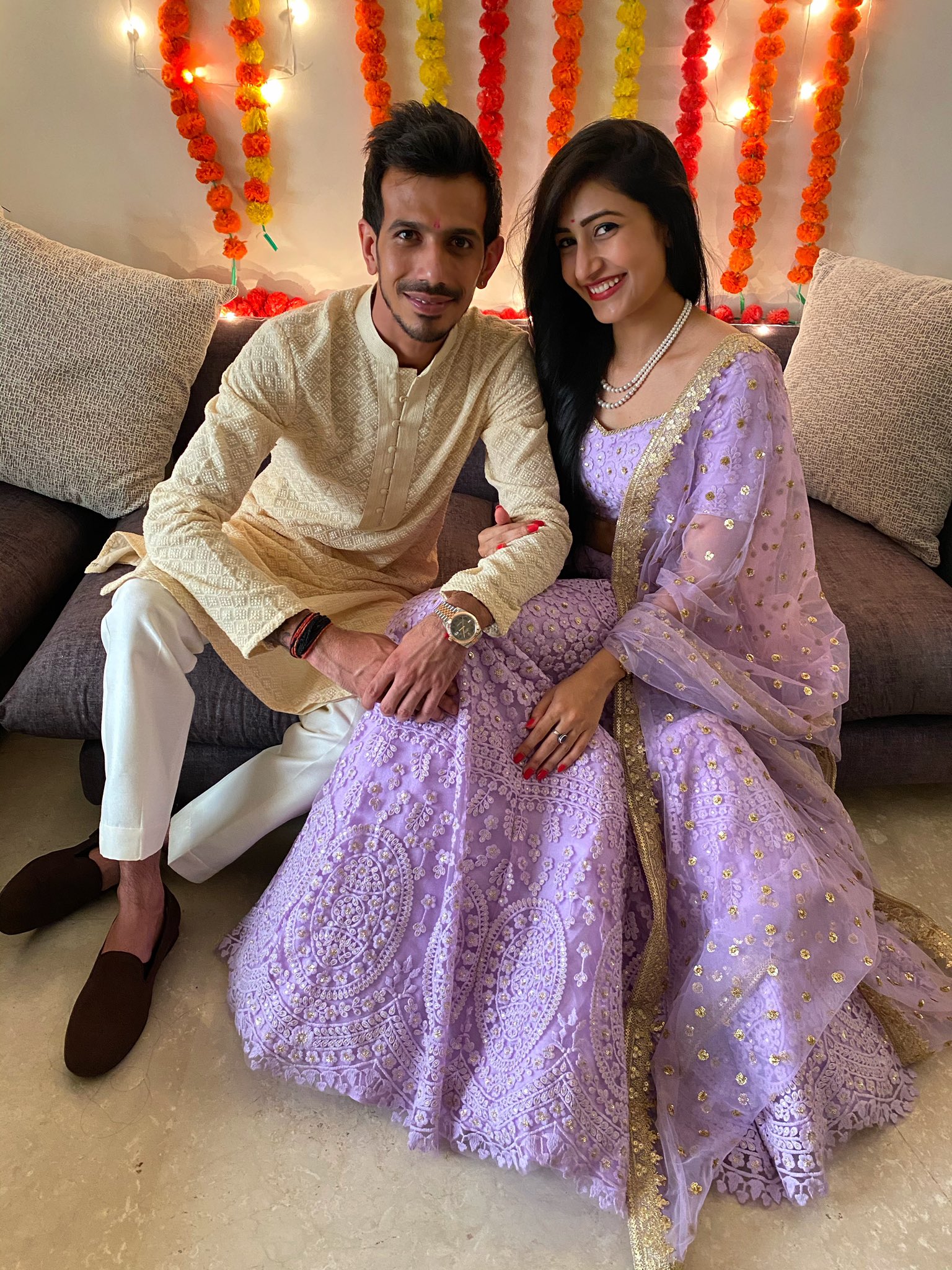 Yuzvendra Chahal On Twitter We Said Yes Along With Our Families Rokaceremony