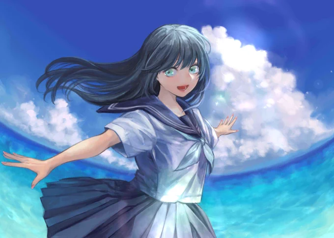 4か月前のイラストをリメイクしました!
この4ヶ月が無駄じゃなかったと信じたい…!

←before after→ 