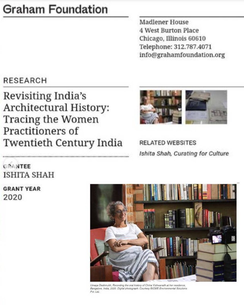 CEPTUniversity1's tweet photo. Alum Ishita Shah (FD UG ‘04) is among the 52 Grantees of the Graham Foundation for Advanced Studies in the Fine Arts for 2020. See more here https://t.co/k6Tp0gHhy5
@GrahamFound #grahamfoundationgrant #research #design #ceptarchives #documentation #architecturalhistory #archivist https://t.co/NqoCNT0T0b