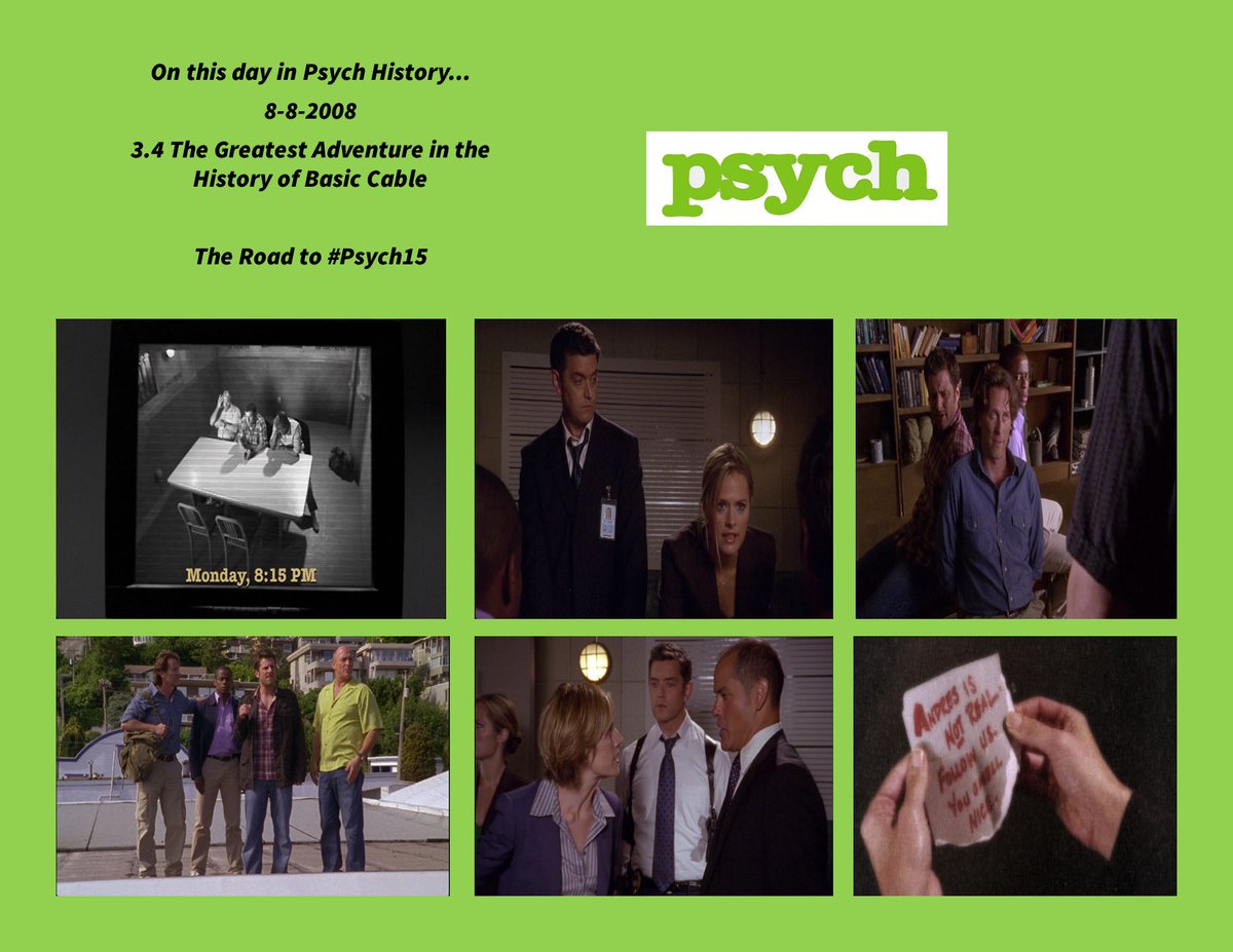 rclark68's tweet photo. 8-8-2008 written by #JoshBycel
@SteveFranks @psychwrites @PsychPeacock @PsychRewatch @jventoSLP @waitforfistbump @moviefan90 @PsychMovieFans @itsdannyg @MyKryptonite @TheStevenWeber
#Psych15 https://t.co/0hfFgpuG7x