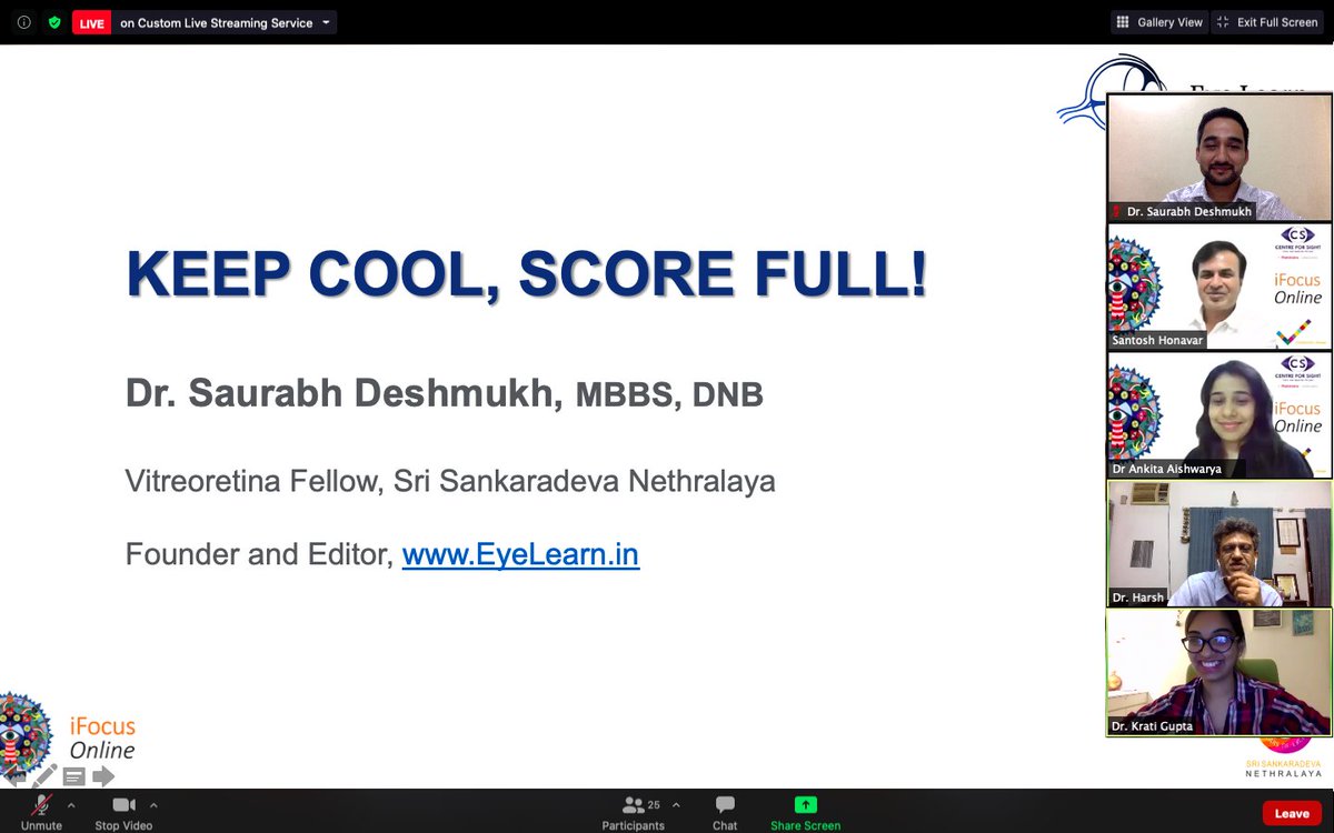 DrSaurabhEye's tweet photo. Honored and privileged to be a faculty at the highly sought after educational program, iFocus Online.
Grateful to Dr. Santosh G Honavar sir and iFocus Online!
YouTube Live - https://t.co/OrFh9SRXL2
Facebook Live - https://t.co/8NuEY3WyJW
#eyelearn #OSCE #iFocus #DNB https://t.co/i8ndc8TS1G