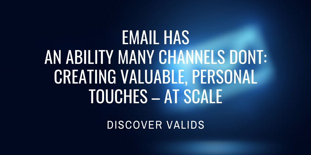 DValids's tweet photo. Email has an ability many channels dont: creating valuable, personal touches – at scale
Verify your email now at https://t.co/nc7WMxclsW 

#emails #EmailMarketing #business #b2bleads #EmailVerifier https://t.co/RhiU1ALwG5