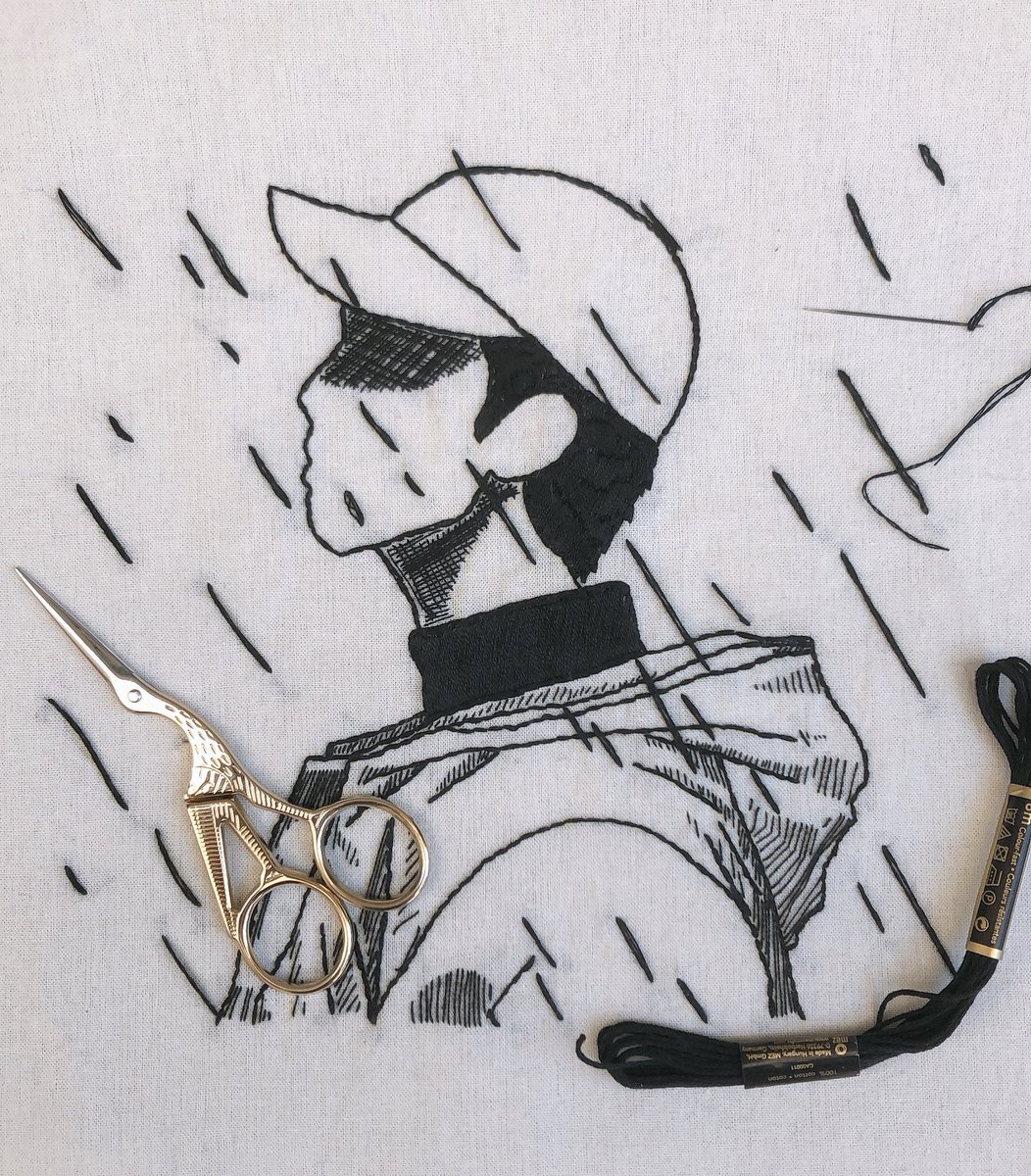VCrafts_'s tweet photo. 🌙“Slow rap, slow jam, slow rain... Everything slow” — Forever rain (mono) by #RM @BTS_twt 

Segundo encargo listo!! Todo un reto, pero muy orgullosa 💜

#BTS  #mono #totebag #ecobag #handmade #embroidery #btsembroidery https://t.co/GJm1DkOYin