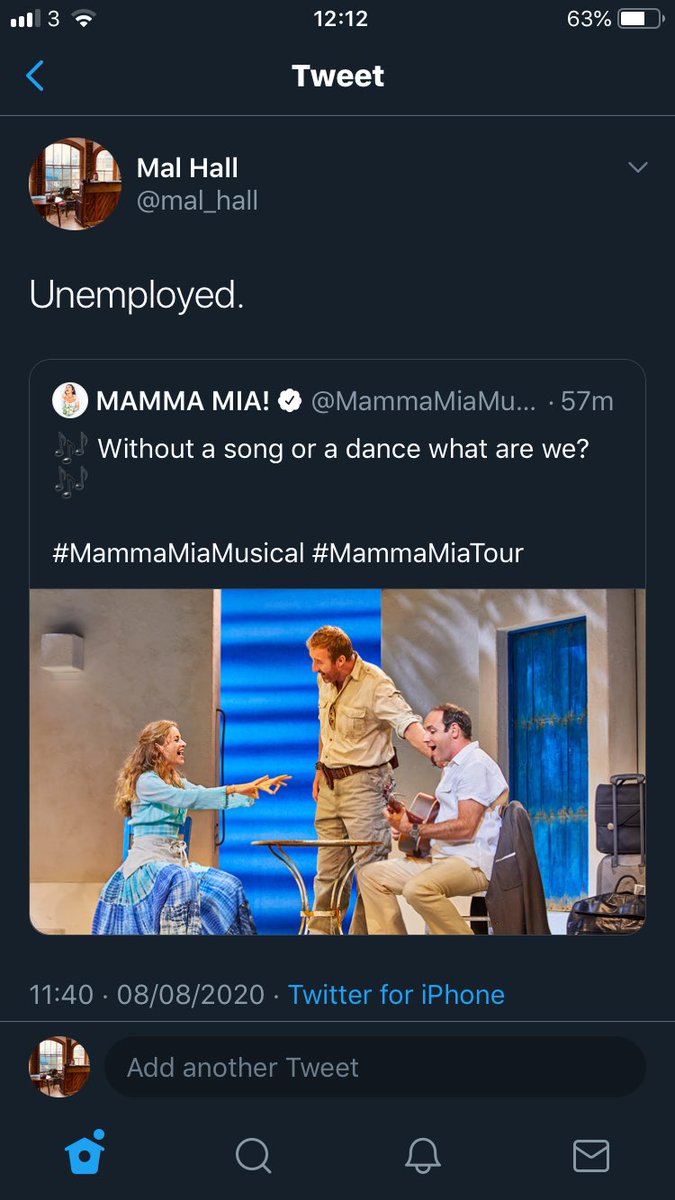 Gutted Mamma Mia deleted their tweet. Thought I was on to a winner.