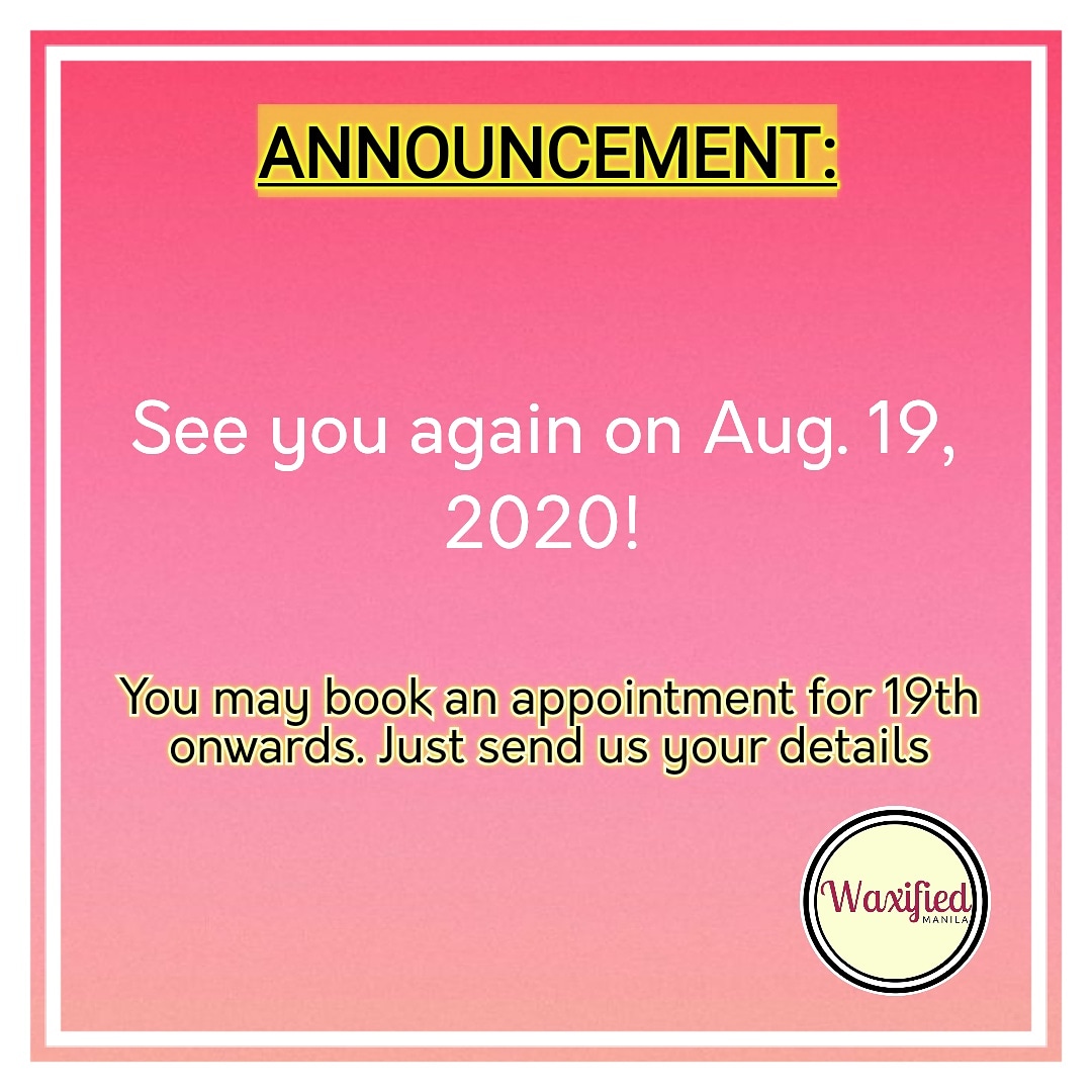 Waxifiedmanila's tweet photo. You may book from Aug 19 onwards. Send us your NAME, SERVICES, DATE & TIME 😊💛
✨LOCATION: Casa Ysabel Bldg (color green bldg) G. Tolentino st Sampaloc manila. UST Pnoval
✨09179233627
#Waxifiedmnl #ColdWaxPH #UST #FEU #UE #CEU #UBELT #MANILA https://t.co/Lk6ezyuuwE