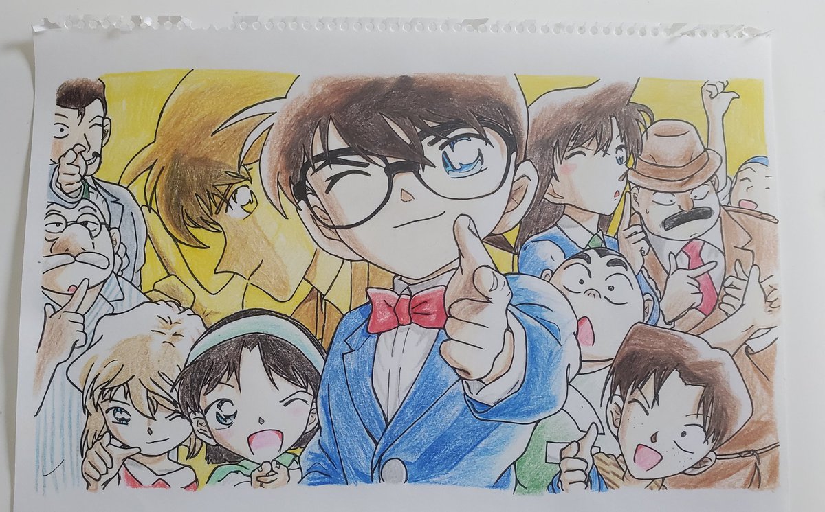 せつ お絵かき部屋 これを越える絵を描くには何時間かけたらいいんや笑笑 そもそも描ける気がしない笑 名探偵コナン 江戸川コナン 傑作 イラスト 絵描きさんと繫がりたい 上手いと思ったらrt フォロバ100