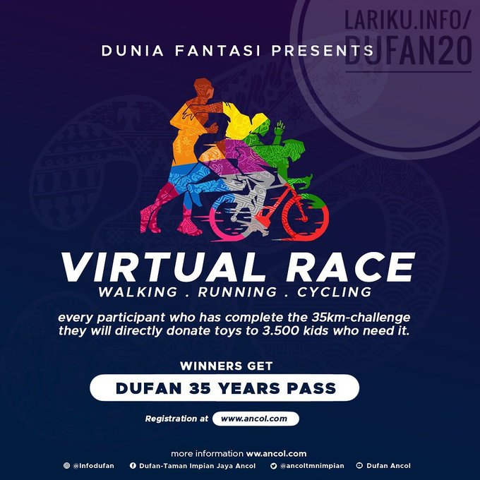 Dufan Virtual Race ∙ Walking Running Cycling • 2020