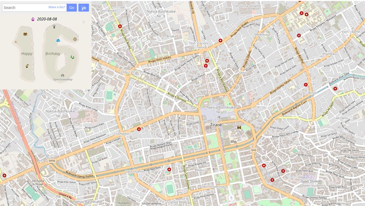 Osm_Albania's tweet image. Happy Birthday #OpenStreetMap16 
We are happy to contribute day by day to add more data about Albania on the map 🗺️😍