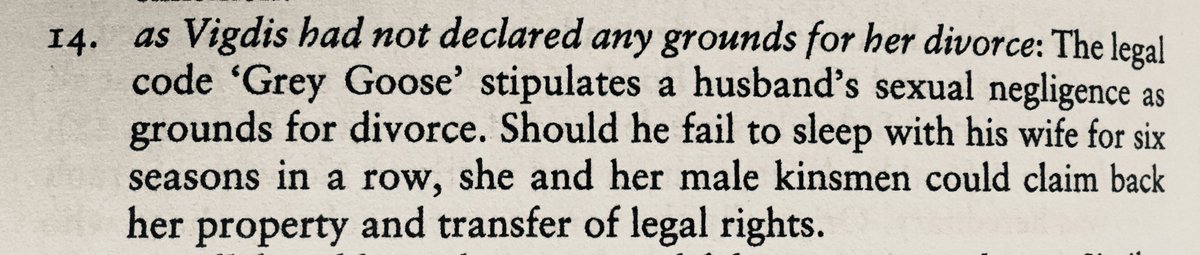 A big part of Old Norse society that all men support? Women's right to divorce! Especially if she's been mistreated or abused in anyway. Or if sex with her husband isn't good.