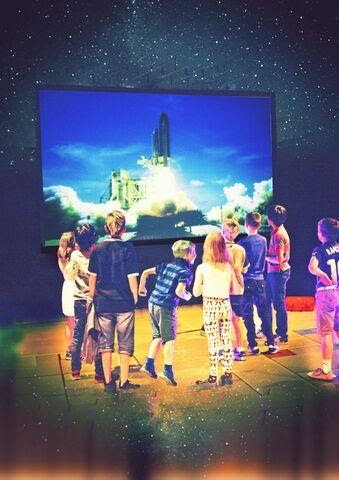  #GroundControl  @nonzeroone in Peterborough Town Hall. We arrived to set up for 9am show the next day to be told that the room was needed a vital council meeting, that evening. Team took a deep breath. Sighed. And agreed to come in at 7am the next day.