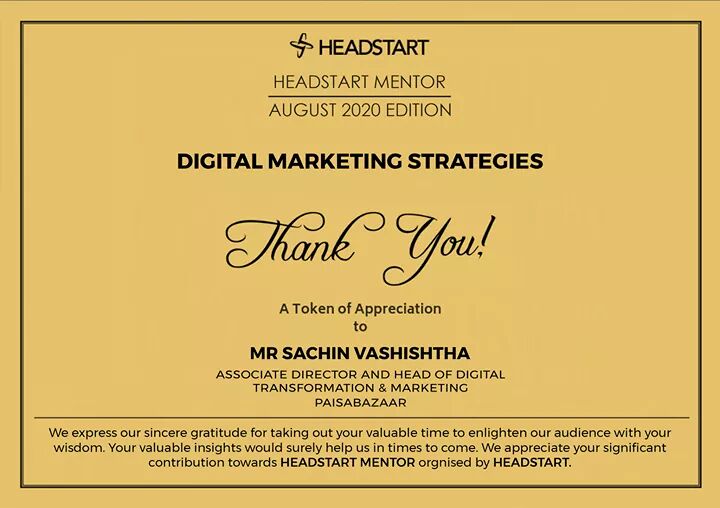 headstartdelhi's tweet photo. Thank you @sachinvashishth for your stimulating talk at Mentor Session. We appreciate your time &amp; efforts you took to address the challenges of mentees. Your talk seemed to provide much needed help to them.Thank you all the mentees #TutorMate @GineteTech @MotherlyStore #Herbchick https://t.co/kp7L0o6IFz
