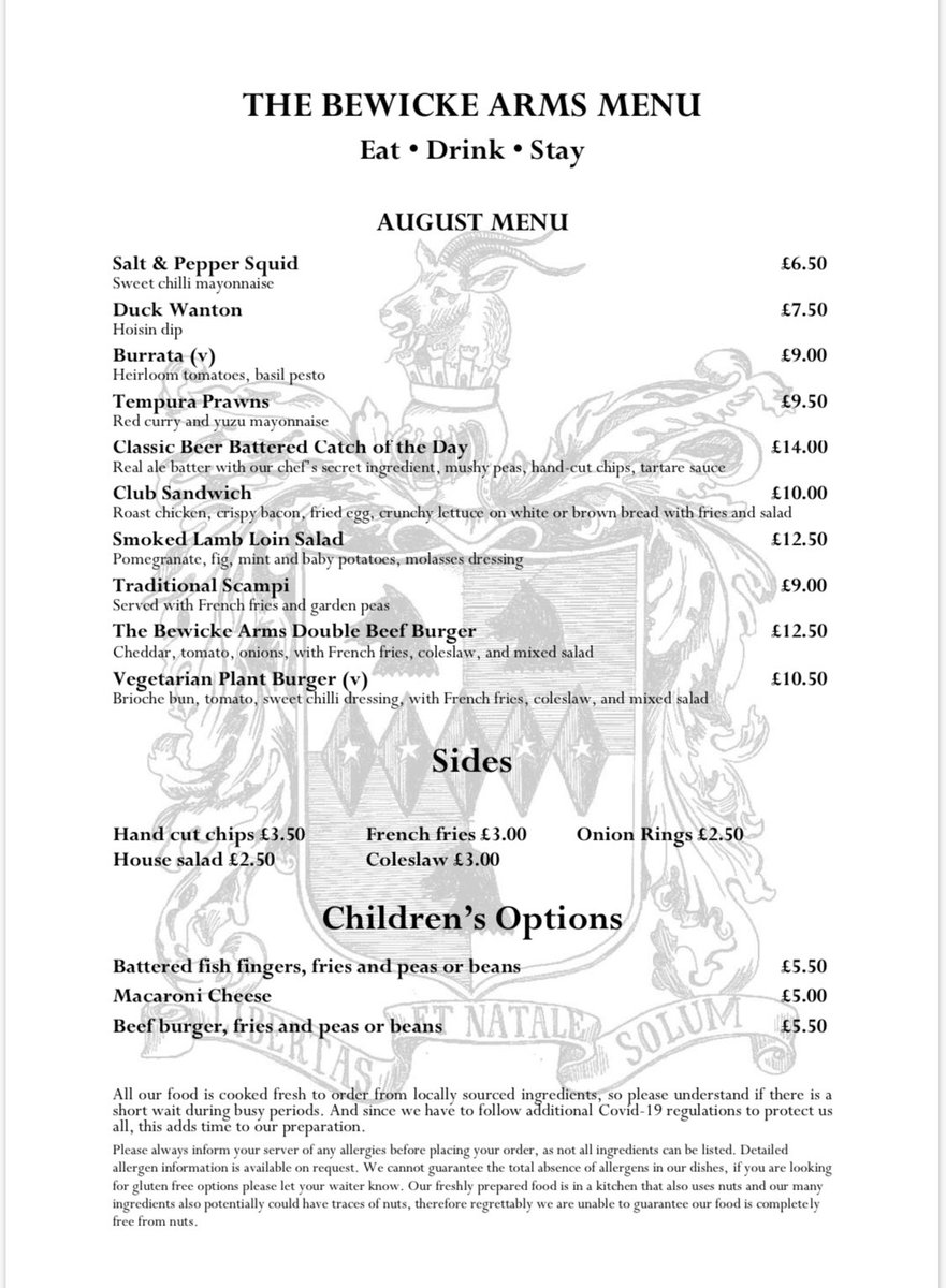 Plenty of tables available! Give us a call on 01858 555734 to book in! #SupportLocal #heatwave