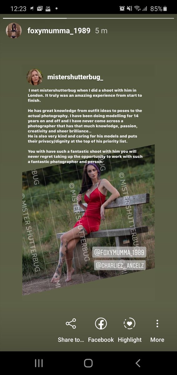 SuziFoxFoxy's tweet photo. So this happened 🥰

What an amazing experience this was 👌 if you want a fantastic experience from start to finish either head over to instagram to give him a follow or Google mistershutterbug 🥰 
I love every minute of it and I can not fault in anyway. A true gentleman as well. https://t.co/KOXEHz0Neu