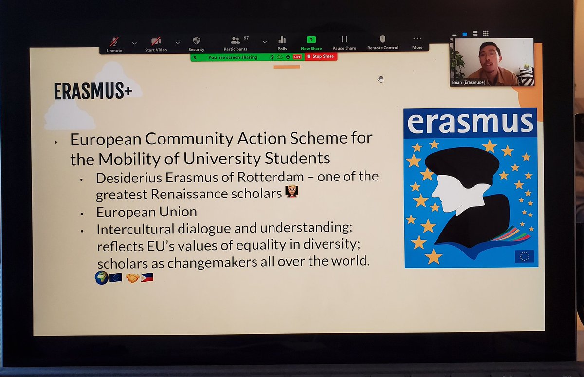 mae_mercadow's tweet image. Brian&apos;s presentation and my dream scholarship. #Erasmus #Prospectus #GetIntoMasters #ScienceChatPH