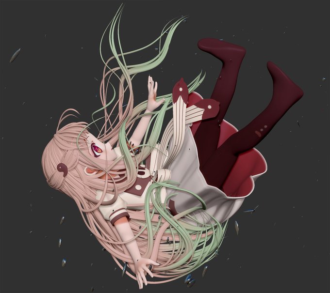 地縛少年花子くん見ました。めっちゃキレイで良かったです  #花子くん #花子くんアニメ #ZBrush 