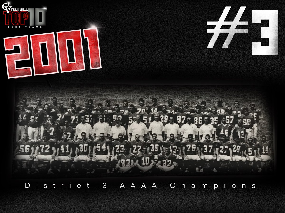CVHS_Football's tweet image. #3 Best CV Football Team is the 2001 District Championship Team. This 13 win team shut out the first 3 opponents of the year. They continued this momentum to the PA State Semi-Finals losing by 6 points to Neshaminy. @CVSDeagles @coachoswalt