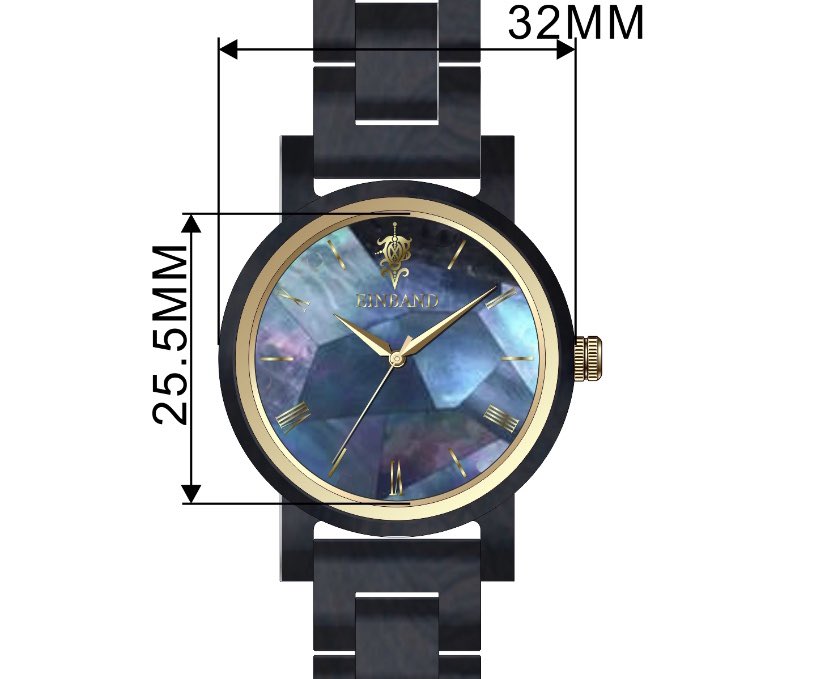 いつも自動巻きは大体男性の方に買っていただくことが多いので、今回は女性向けに32mmのみ【マザーオブパール】を使ったウッドウォッチを限定個数だけ作らせていただく予定をしております⌚️
#EINBAND