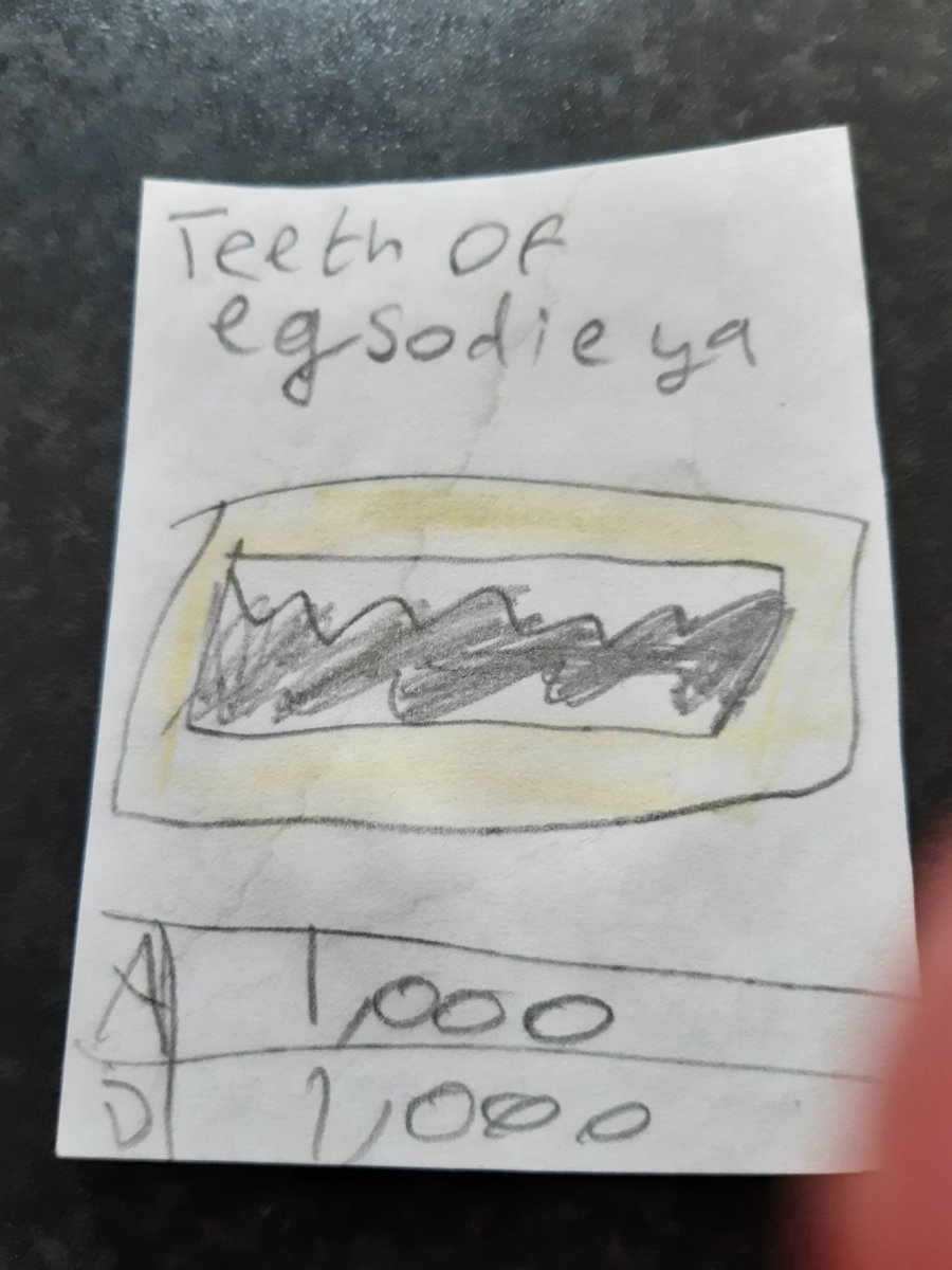 Next OC we have is the "Teeth of egsodieya". Don't know why one has a tongue.