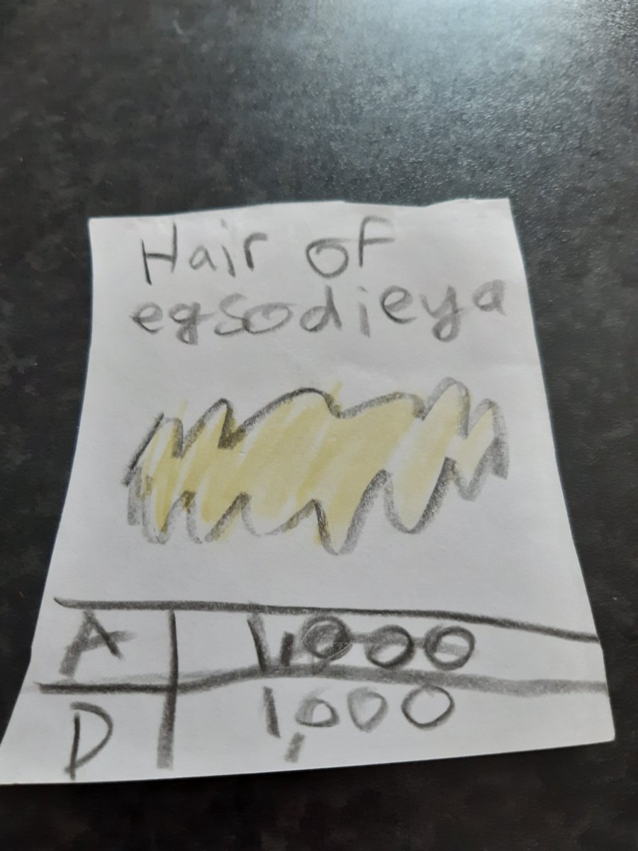 Last part of "egsodieya" is my personal favourite, the "Hair of egsodieya".