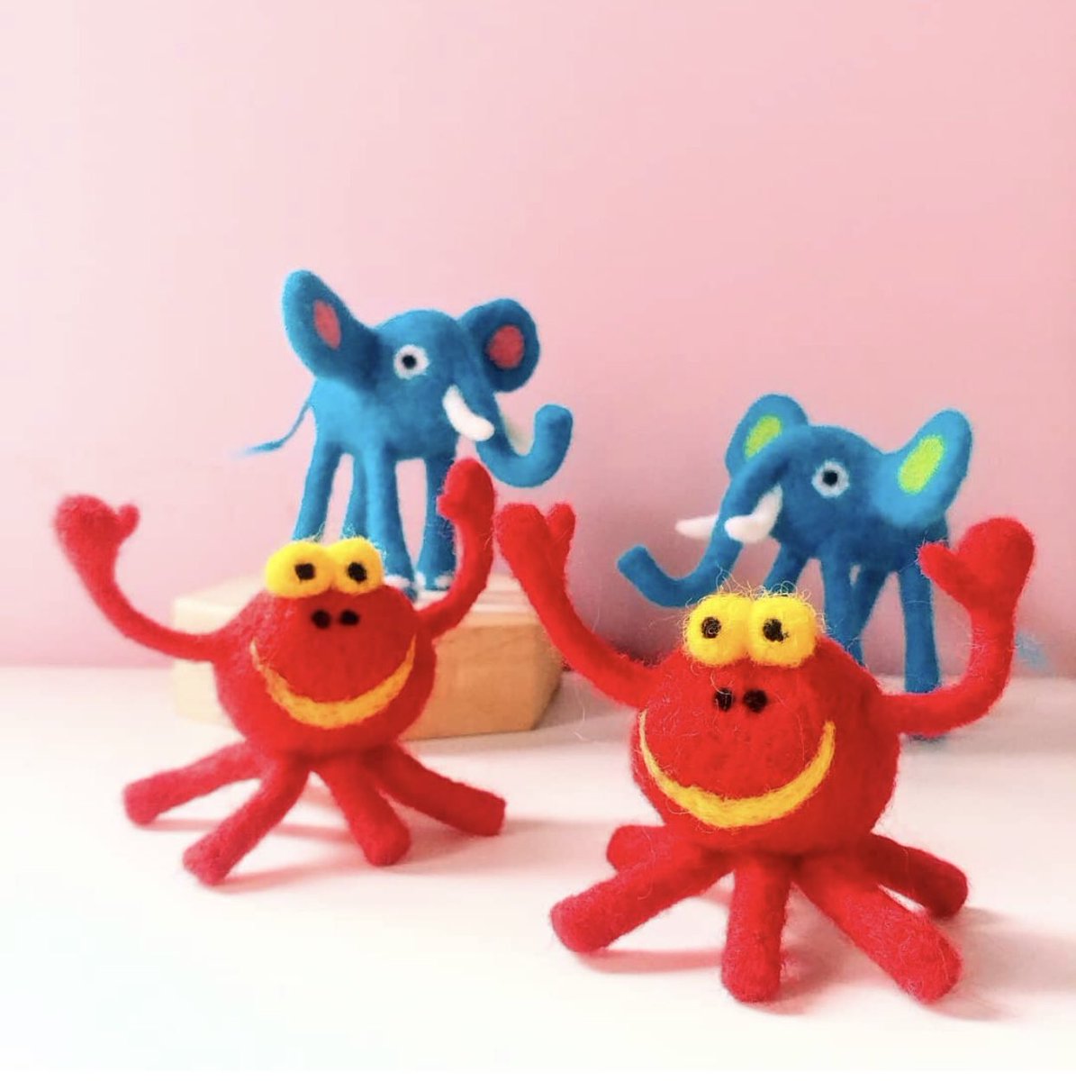 More cute new arrivals! We love these needle felted creatures from Wonderwools, which make unique one of a kind gifts. We also have a collection of flying bees, monsters and snails, all stuffed with dried lavender! ❤️ 🙌