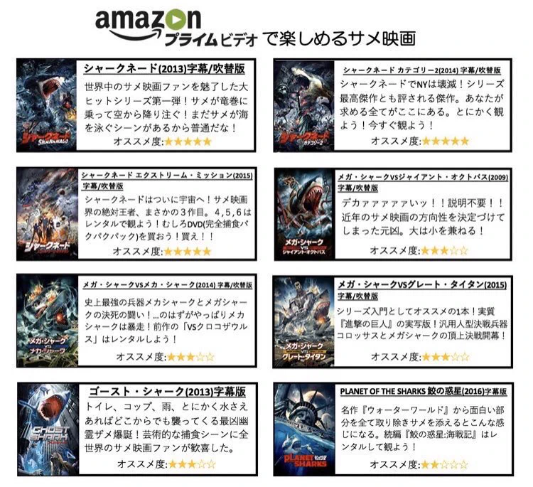 サメ映画が気になっている人必見！『ディープ･ブルー』など、色んなサメ映画作品の一覧が話題に！