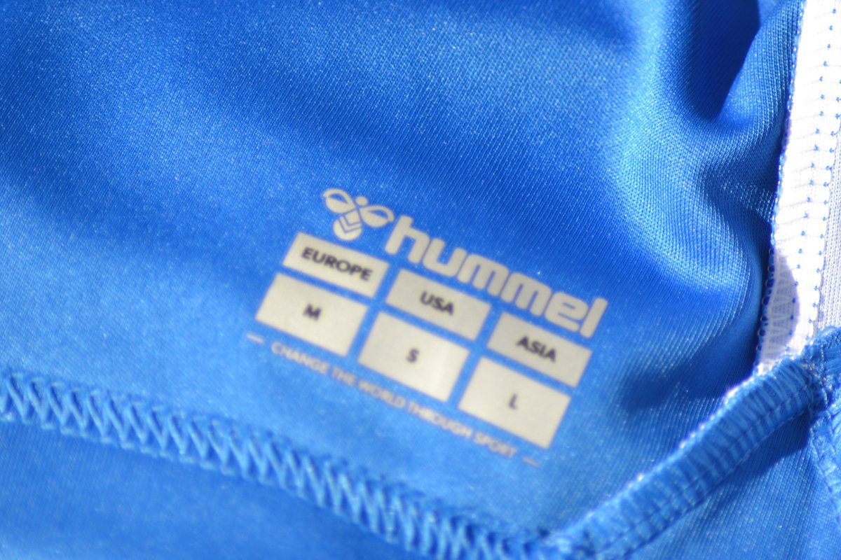 Sizing in applied to the lower back of the home shirt rather than the neck. I know this has confused some people who have gone in to the shop. Bonus points if you can figure out why.