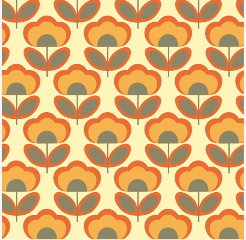 GeorginaKing222's tweet image. I love this 70s style flower wallpaper 🥰 #70scolours #70spattern