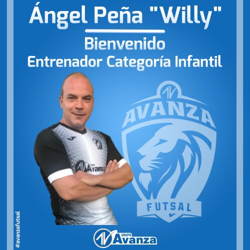 ✔️Avanza Futsal Base🦁 

✍️ Oficial | Fichaje 20/21

Ángel Peña“Willy“
Entrenador del equipo infantil
Bienvenido al club!

Jugador🔝
Sel.Española Sub-21
Jaén FS
G.Pinar Cordoba
Castro Urdiales 
Gáldar 
Jaén Clima

Entrenador⚽️
Vandelvira
Martos FSF
M. Real FS
Sel.Jaén Fem Sub-15