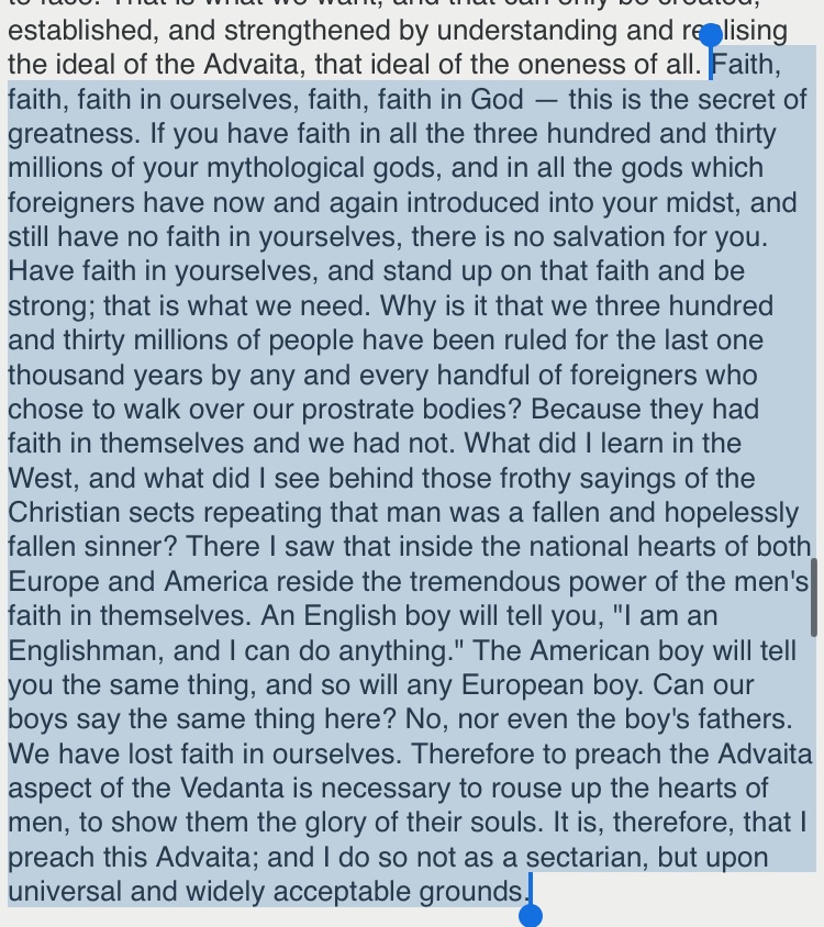 Swami was well aware of the external and internal demons that bring India down and hamper its progress.