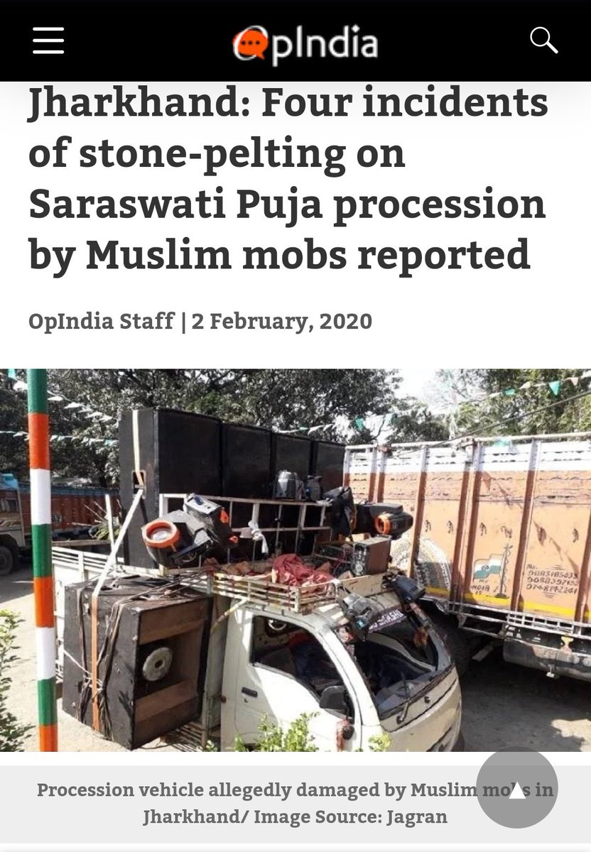 While a section of National media was busy in projecting Shaheen Bagh protestors (read blackmailers) as innocent n victim, Hindus were attacked in Jharkhand & Hanuman Mandir in Patna.But no coverage by MS media, forget about outrage.Not to forget anti-Hindu slogans.