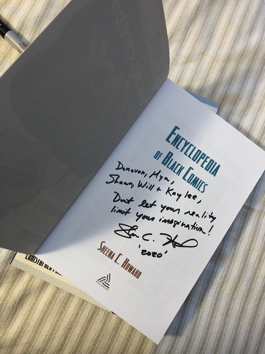 DrSheenaHoward's tweet image. People over on my #Patreon page are getting free autographed Encyclopedia of Black Comics. Sign up by August 10th to get yours too! Any tier. Limited time offer.

Shipping them out all this weekend!