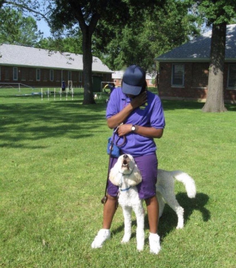 PGIdogs's tweet photo. Today is the last day of #InternationalAssistanceDogsWeek. This annual event also honors the volunteer and trainers! 
We are so grateful to all our trainers at our Helping Paws program at Logan Correctional Center. 
#assistancedogsinternational https://t.co/9wG1rLr4PP