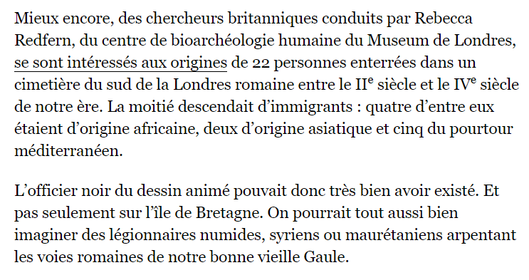 Ensuite, incroyable on découvre qu'il y a des gens qui migrent. C'est fou, ça. Donc on retrouve 22 personnes dont la moitié sont immigrés mais on ne nous précise pas leur rang social.