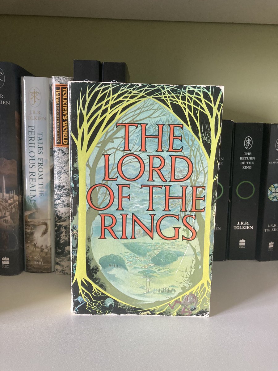  #TolkienEveryday Day 17The first all in one copy of Lord of the Rings was published in 1968. My copy is the 15th impression from 1975