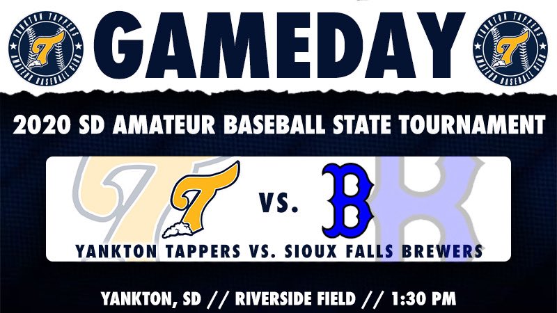 YTappers's tweet photo. 🚨GAME DAY🚨
Tappers square off against the Sioux Falls Brewers (@sfbrewcrew) in the first winners bracket game!
It’s a rematch of the 2019 State Championship game!
First pitch scheduled for 1:30PM
#TapperUp🍺 https://t.co/lavyFtLcNd