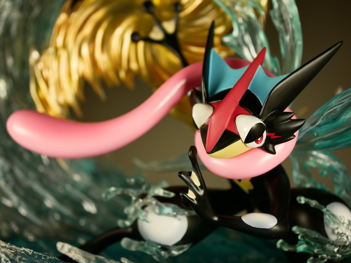 Hhamajippa レビュー Fantasy Studio Ash Greninja Shiny Pokemon H25cm 285pcs サトシゲッコウガ ゲッコウガ 色違い フィギュア スタチュー えー通常色と迷ったんですけど こっちにしました グラフィックに忠実 みずしゅりけんの色も通常版と違い