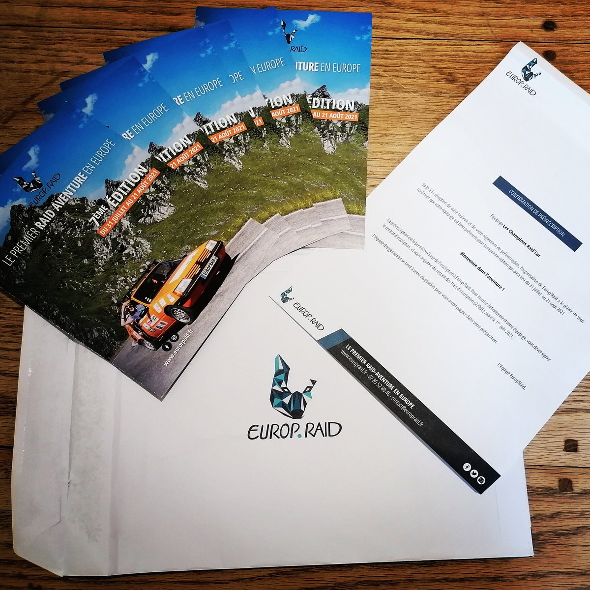 raid_car's tweet image. / Pré-inscription /

Nous avons le plaisir de vous annoncer que nous sommes officiellement pré-inscrits ! ✅🏁

#europraid #europraid2021 #solidaire #association #inscription