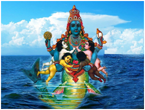 The remarkable value of each Avatar!!!!!Matsya :Signifies an early stage of Life. Life started to be evolve from the ocean. At that time only pisces (fishes) were present on earth.