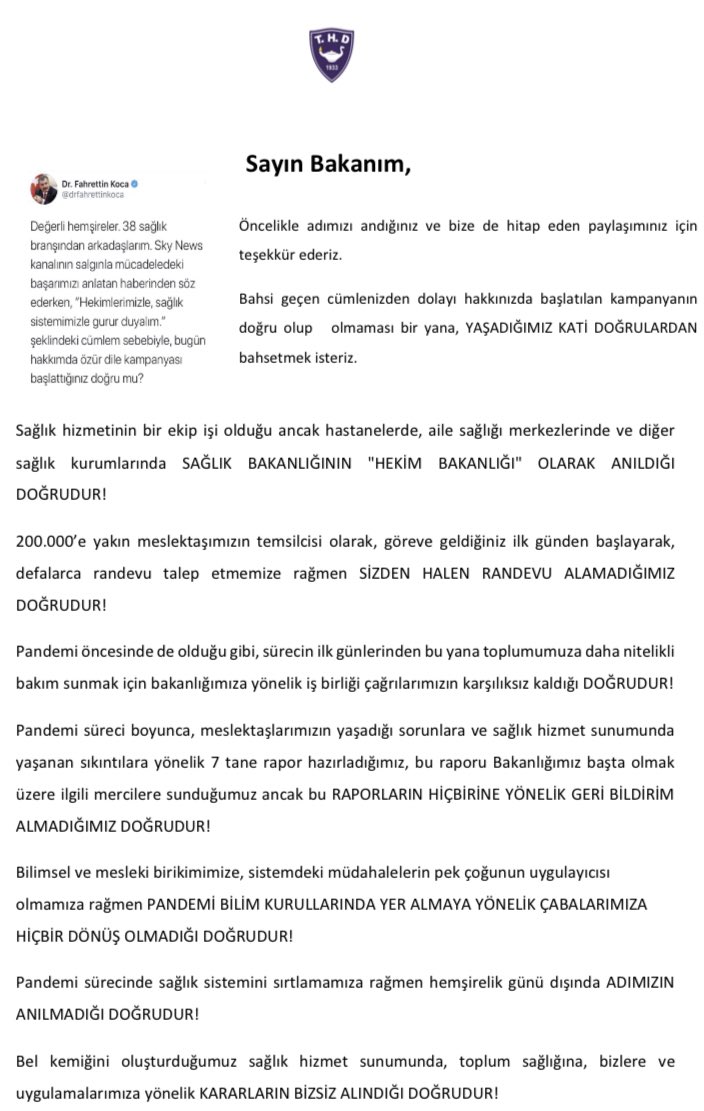 thd_genelmerkez's tweet photo. YAŞADIĞIMIZ KATİ DOĞRULAR
@drfahrettinkoca 
@saglikbakanligi https://t.co/J5G7S3qh67