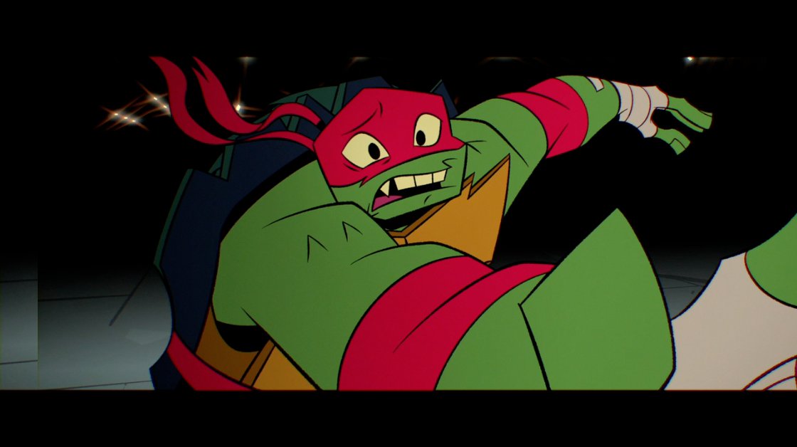 Love the panning effect here with the back/foreground, the slightly surreal way everyone is basically running in place #RottmntFinale  #RiseoftheTMNT  #SupportRottmnt  @Nickelodeon  @NickAnimation