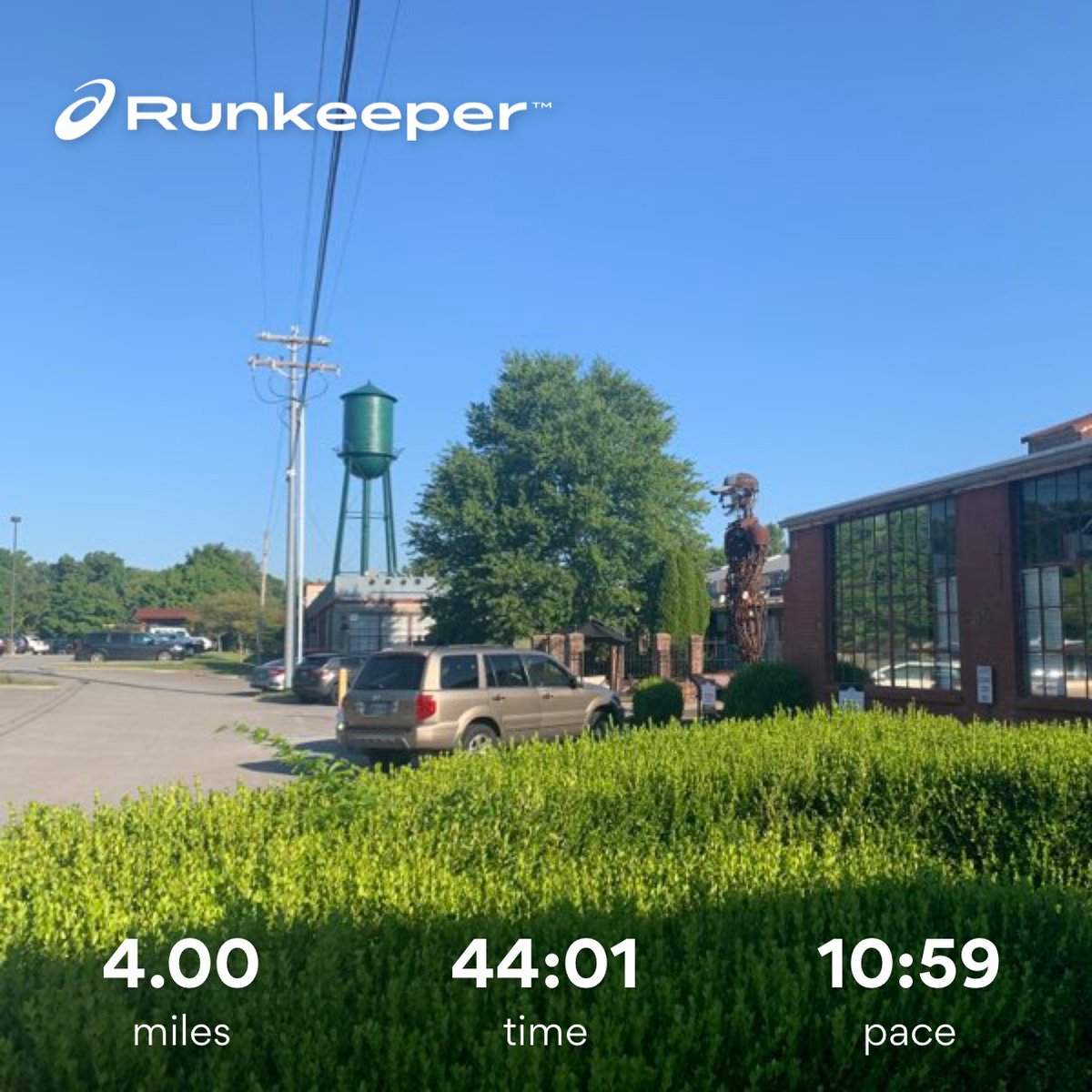 Great run - long run after two weeks of not making the time to workout. First run to the Factory #runningtolose