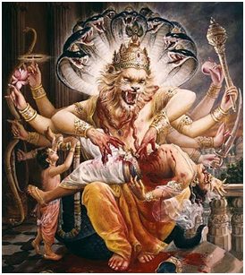 Narsimmha :Signifies that now life is half developed into human and half now also like an animal.