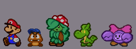 trying to learn how to pixel art in the paper mario 64 art style
i think i'm gettin there