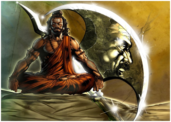 Parshurama :Signifies that now the humans are developed and have started controlling on earth by defeating each other. But humans are now at this time is like a young angry cave man