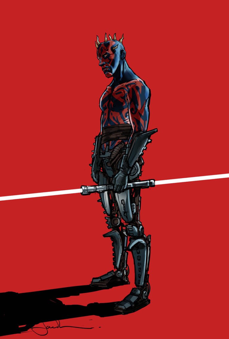 sw_holocron's tweet photo. Maul concept art for Solo: A Star Wars Story by Jake Lunt Davies https://t.co/5199AF4qwL